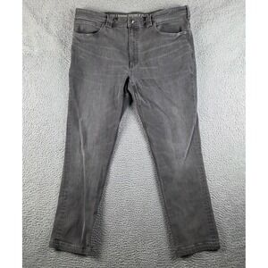 Duluth Trading Ballroom Double Flex Jeans Mens 40x32 (39x31) Gray Slim Fit